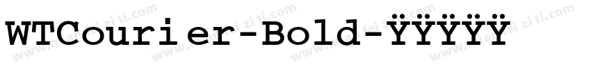 WTCourier-Bold字体转换