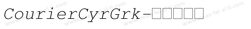 CourierCyrGrk字体转换