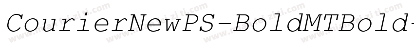 CourierNewPS-BoldMTBold字体转换