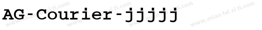 AG-Courier字体转换
