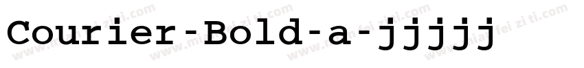 Courier-Bold-a字体转换
