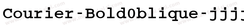 Courier-Bold0blique字体转换