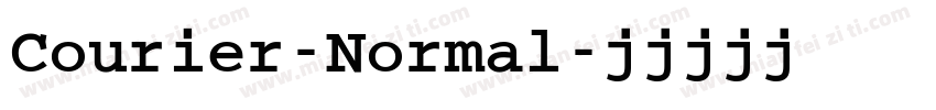 Courier-Normal字体转换
