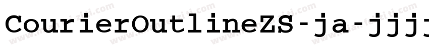 CourierOutlineZS-ja字体转换