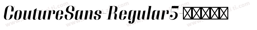 CoutureSans-Regular5字体转换