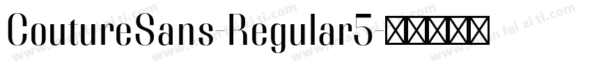 CoutureSans-Regular5字体转换