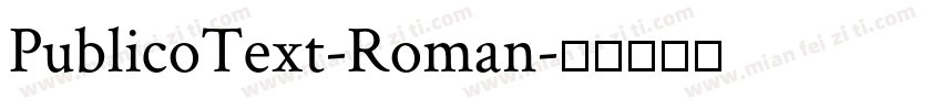 PublicoText-Roman字体转换