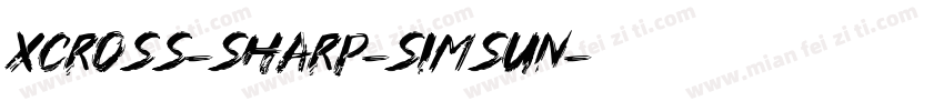 XCross-Sharp-SimSun字体转换