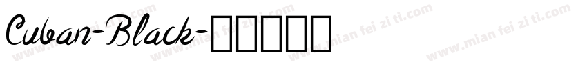 Cuban-Black字体转换