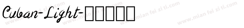 Cuban-Light字体转换