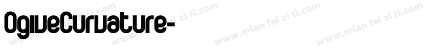 OgiveCurvature字体转换