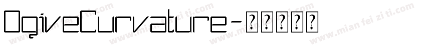 OgiveCurvature字体转换