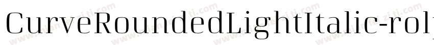 CurveRoundedLightItalic-rolp字体转换