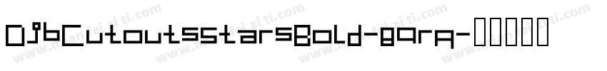 DjbCutoutsStarsBold-8qrA字体转换