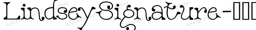 LindseySignature字体转换