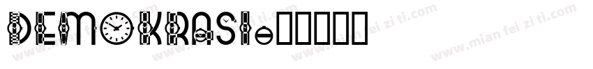 DEMOKRASI字体转换