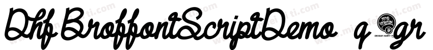 DhfBroffontScriptDemo-q8gr字体转换