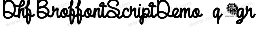 DhfBroffontScriptDemo-q8gr字体转换