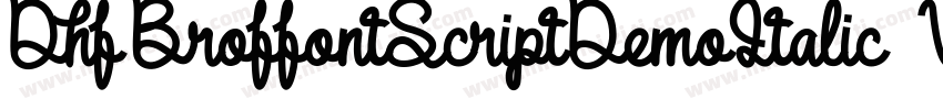 DhfBroffontScriptDemoItalic-Vg3Z字体转换