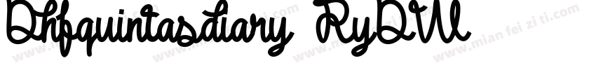 Dhfquintasdiary-RyDW字体转换