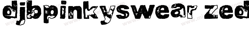 DjbPinkySwear-zed1字体转换
