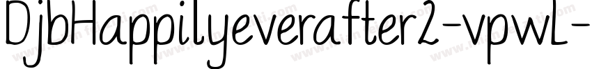 DjbHappilyeverafter2-vpwL字体转换