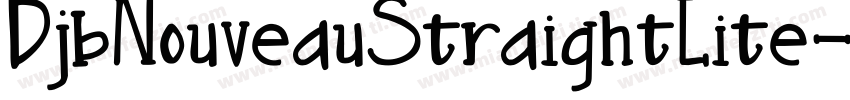 DjbNouveauStraightLite-O5V8字体转换