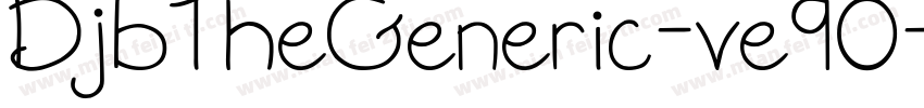 DjbTheGeneric-ve9O字体转换