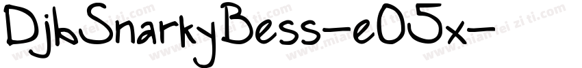 DjbSnarkyBess-eO5x字体转换