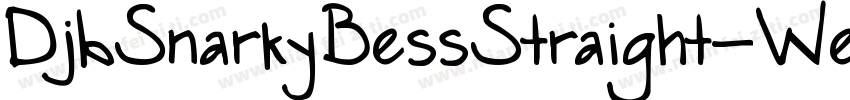 DjbSnarkyBessStraight-Wemz字体转换