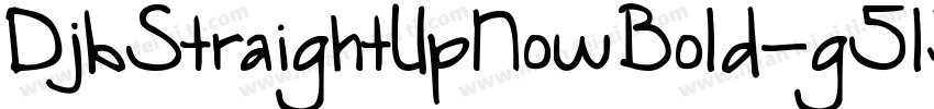 DjbStraightUpNowBold-g5l3字体转换