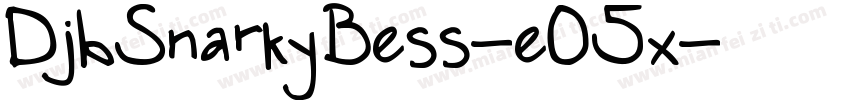 DjbSnarkyBess-eO5x字体转换