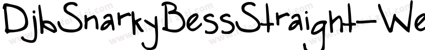 DjbSnarkyBessStraight-Wemz字体转换
