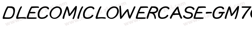 DleComicLowercase-GM7q字体转换