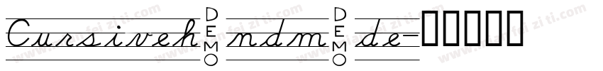 Cursivehandmade字体转换