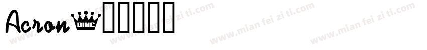 Acron字体转换