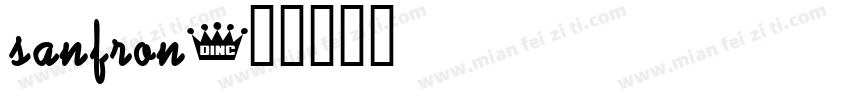 sanfron字体转换