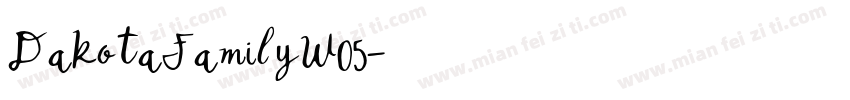 DakotaFamilyW05字体转换