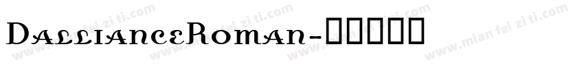 DallianceRoman字体转换