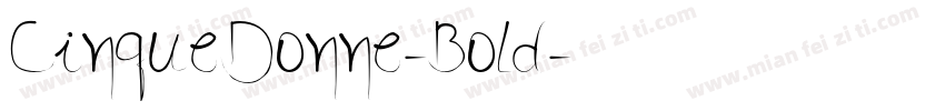 CinqueDonne-Bold字体转换