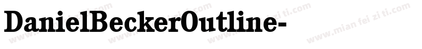 DanielBeckerOutline字体转换