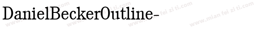 DanielBeckerOutline字体转换