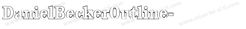 DanielBeckerOutline字体转换