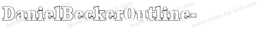 DanielBeckerOutline字体转换