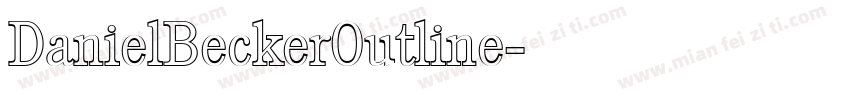 DanielBeckerOutline字体转换