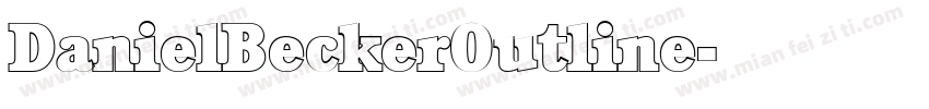 DanielBeckerOutline字体转换