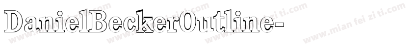 DanielBeckerOutline字体转换