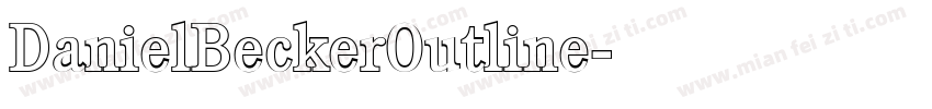 DanielBeckerOutline字体转换