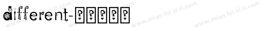 different字体转换