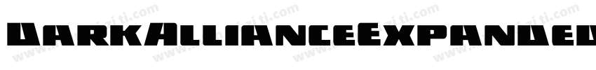 DarkAllianceExpandedItalic-VZDw字体转换